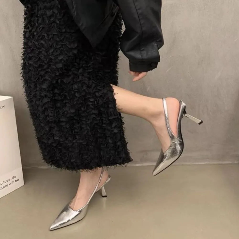 Point Toe Kitten Heels Pumps