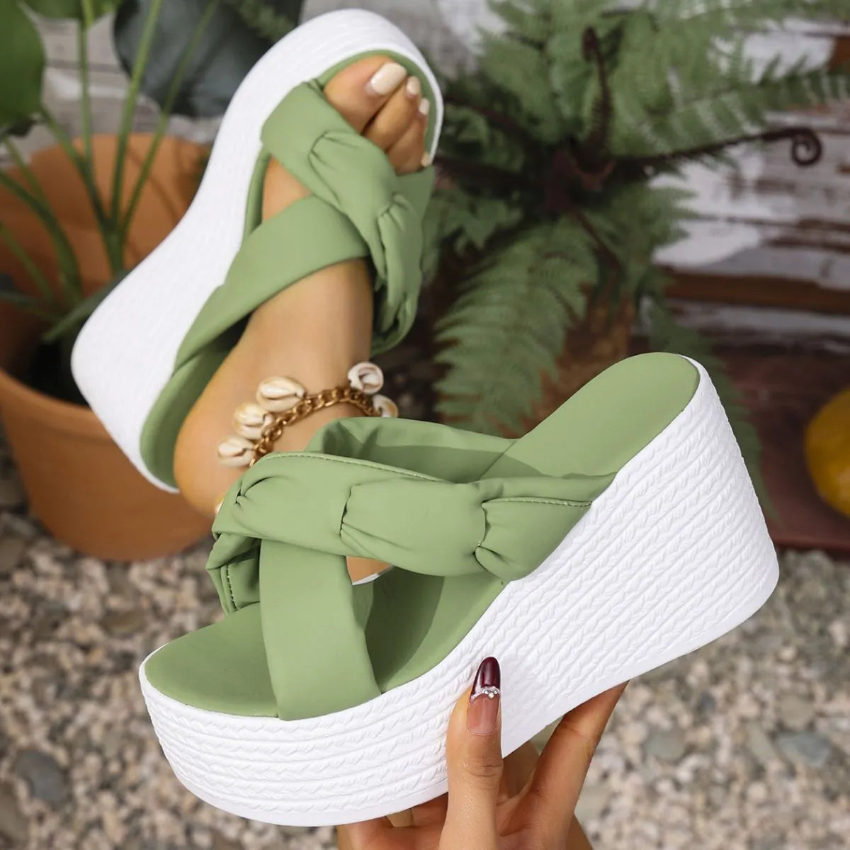 Open Toe Wedge Sandals