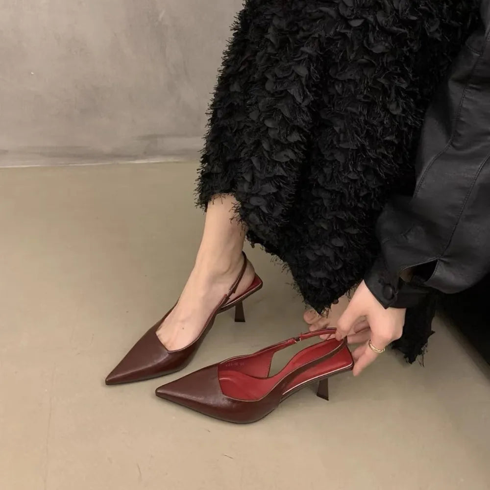 Point Toe Kitten Heels Pumps